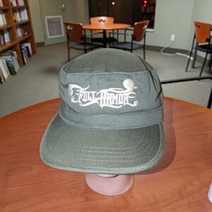 Men's Embroidered Logo Olive Cadet Strap-on Cap